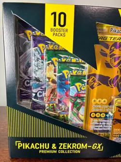 Pokemon TCG 3x Pikachu & Zekrom-GX Premium Collection Box GameStop Exclusive NEW - Image 7