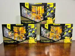 Pokemon TCG 3x Pikachu & Zekrom-GX Premium Collection Box GameStop Exclusive NEW - Image 8