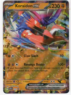 Koraidon ex 197 SVP Pokemon TCG Scarlet Violet Promo NEAR MINT - Image 2