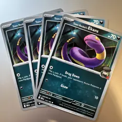 x4 Team Rocket's Ekans - 112/182 - Destined Rivals - NM/M - Pokemon English - Image 2