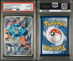 Pokemon SV Stellar Crown SCR EN - SQUIRTLE ILLUSTRATION RARE - 148/142 PSA 10 🔥 - Image 8