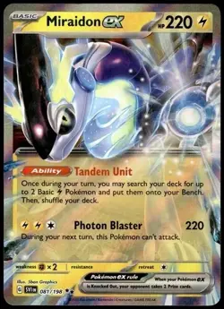 Miraidon EX 081/198 Scarlet & Violet Base Set Double Rare - Pokemon TCG Card NM - Image 3