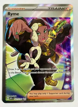Pokemon TCG Ryme Trainer 221/197 Ultra Rare Obsidian Flames NM/M - Image 3