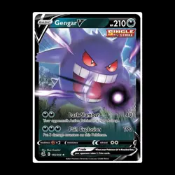 Gengar V 156/264 NM/M Ultra Rare Fusion Strike Sword & Shield Pokemon Card - Image 3