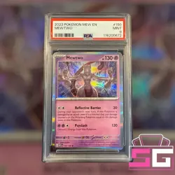 2023 Pokémon MEW Mewtwo #150 Holo – PSA 9 MINT – Scarlet & Violet 151 English - Image 1