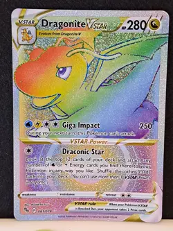 Pokémon TCG Dragonite Vstar Pokémon Go 081/078 Holo Secret Rare NM - Image 1
