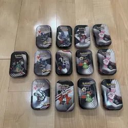 Pokemon TCG Black Bolt Mini Tins Collection Lot Of 13 Open Tins All Special Arts - Image 3