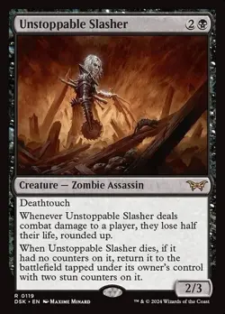 Unstoppable Slasher #119 Rare MTG Duskmourn: House of Horror NM English - Image 1