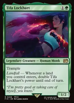 1x Tifa Lockhart - Foil MTG Final Fantasy NM Magic Foil - Image 1