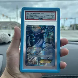 PSA 8.5 Pokemon Black & White Plasma Storm Full Art Lugia EX #134 Holo Rare 2013 - Image 3