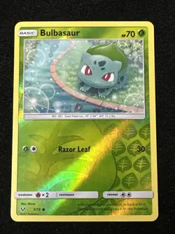 Bulbasaur - 1/73 - Reverse Holo - Sun & Moon Shining Legends Pokemon TCG NM - Image 1