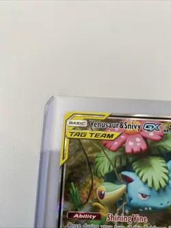 Pokemon Venusaur & Snivy GX Tag Team Black Star Promo Holo SM229 NM - Image 4