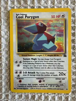 Pokemon TCG Cool Porygon Promo #15 Black Star Holo Rare - Image 1