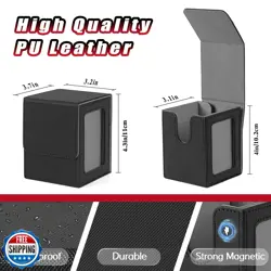 HSMH MTG Deck Box for Commander Display Window,Card Deck Box Fits 100 Double - Image 7