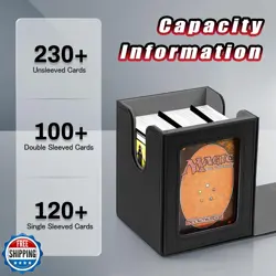 HSMH MTG Deck Box for Commander Display Window,Card Deck Box Fits 100 Double - Image 8