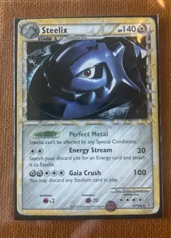 Steelix 87/95 Prime Unleashed Ultra Rare Holo Pokemon Card 2010 - Image 1