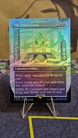 The Wind Crystal - (Borderless FOIL) - FINAL FANTASY - NM MTG - 330 - In hand!  - Image 1