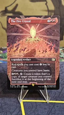 MTG - The Fire Crystal (Borderless) #337 - FINAL FANTASY - Image 1