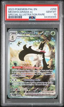 2023 POKEMON MEOWSCARADA PAL EN-PALDEA EVOLVED 256/193 EX PSA 10 - Image 2