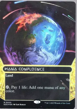 Mana Confluence FOIL BORDERLESS MTG Edge of Eternities: Stellar Sights NM/M #25 - Image 1