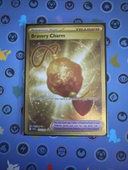Bravery Charm 175/142 Hyper Rare Gold Pokemon Stellar Crown Pack Fresh - Image 1