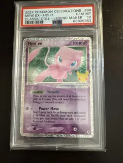 Pokemon 2021 Celebrations Classic Collection #88 Mew EX-Holo PSA 10 - Image 3