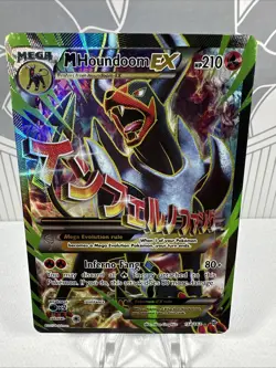 Pokemon TCG Mega M Houndoom EX 154/162 XY Breakthrough Card - Image 1