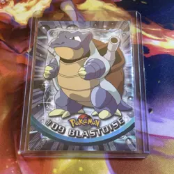 1999 TOPPS POKEMON SERIES 1 BLASTOISE 09 (BLACK TOPPS LOGO) - Image 1