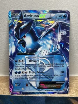 Articuno EX 25/135 Pokemon Plasma Storm Black & White ULTRA RARE Holo 2012 - Image 1