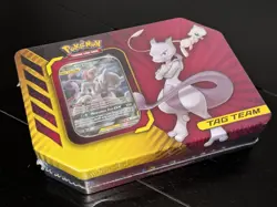 NEW Pokemon MEWTWO & MEW GX Tag Team Tin - Brand New Factory Sealed - Image 2