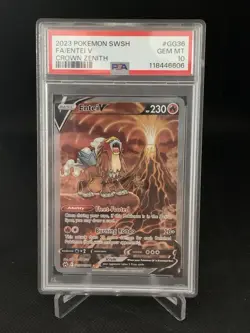 Pokemon Entei V Alt Art Crown Zenith Galarian Gallery GG36/GG70 PSA 10 GEM MINT - Image 1