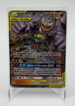 Pokemon TCG Marshadow & Machamp GX 82/214, Unbroken Bonds Ultra Rare Art, NM - Image 1