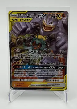 Pokemon TCG Marshadow & Machamp GX 82/214, Unbroken Bonds Ultra Rare Art, NM - Image 3