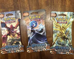 3 Pokemon Steam Siege Sleeved Booster Packs - Image 3