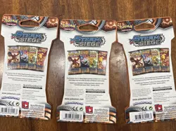 3 Pokemon Steam Siege Sleeved Booster Packs - Image 4