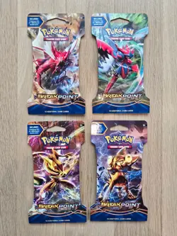 Pokemon TCG XY Breakpoint Blister Booster Pack- Art Set of 4 - Image 1