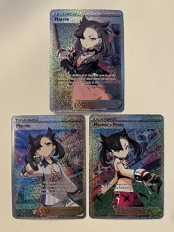 Goddess Story Pokemon 9 Cards Waifu PokeGirl Marnie, Lillie Full Art Custom Lot - Image 4
