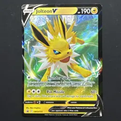 Jolteon V SWSH151 Black Star Promo Holo Sword and Shield Pokemon - Image 4