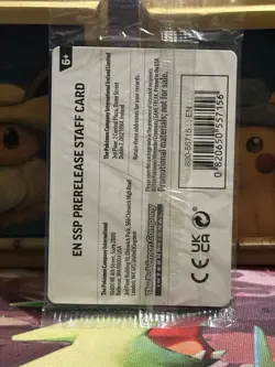 Pokémon Surging Sparks Prerelease Staff Promos Sealed Pack - Image 4