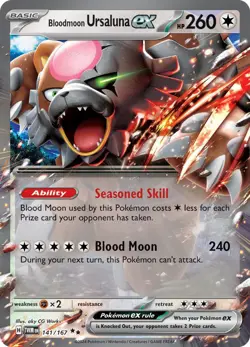 Bloodmoon Ursaluna ex 141/167 Sv06: Twilight Masquerade Holo - Image 1