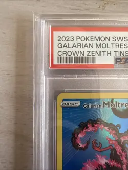 2023 Pokémon SWSH BSP Galarian Moltres Crown Zenith Tins PSA GEM MINT 10 - Image 3