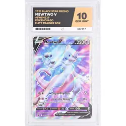 Mewtwo V Sword & Shield Swsh229 Holo Promo PokÃ©mon TCG Card Ace Gem Mint 10 - Image 1