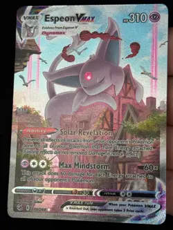 Pokemon TCG Fusion Strike Espeon Vmax Alt Art Secret Rare Holo Card 270/264 - Image 3