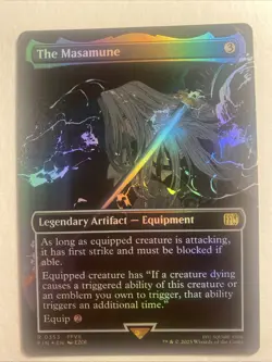 MTG The Masamune (Borderless) Final Fantasy Foil FIN 0353 - Image 1