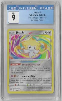 Jirachi Amazing Rare #119/185 - 2020 Pokemon SWSH - Vivid Voltage - CGC 9 Mint - Image 1