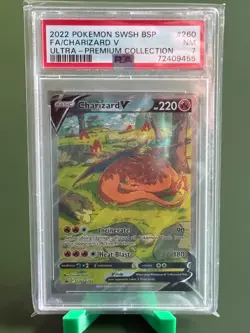 2022 Pokemon SWSH BSP FA/Charizard V Ultra Premium Collection #260 PSA 7 - Image 1