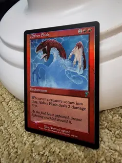 MTG: 7th Edition: Foil Aether Flash: Near Mint Condition - Image 2