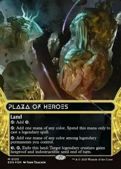 Plaza of Heroes - Borderless FOIL - MTG Edge of Eternities - 0123 - NM - Image 1