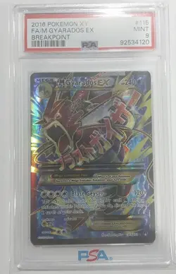2016 Pokemon XY M Gyarados EX #115 Breakpoint Full Art. PSA 9 - Image 1