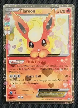 Flareon EX 2016 Pokemon Generations: Radiant Collection Ultra Rare #RC6/RC32  - Image 1